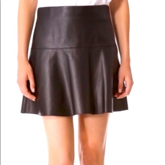 VINCE Leather Skirt - Size 2 - Picture 1 of 5